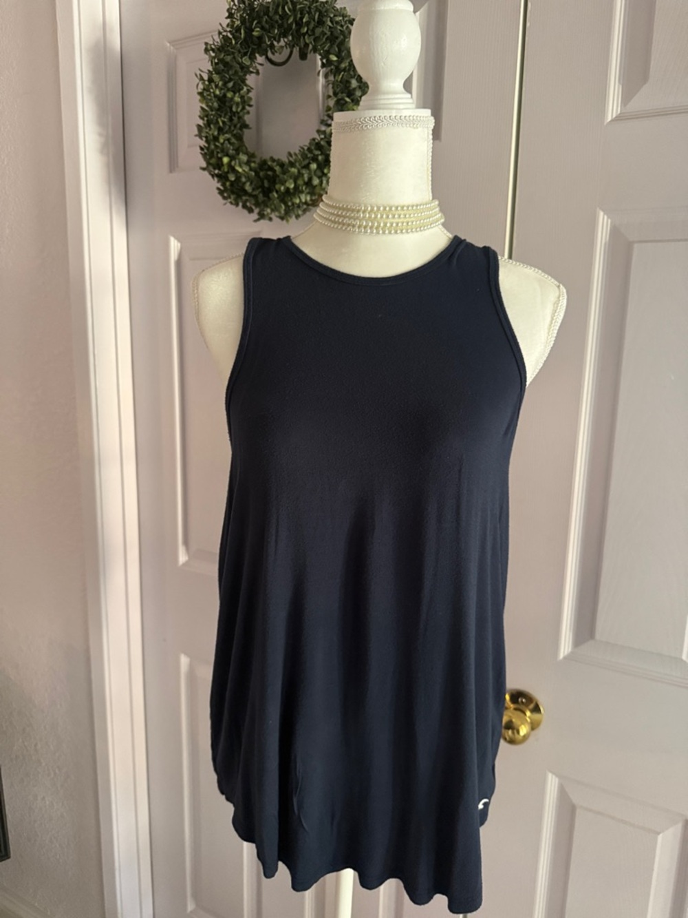 Women's Hollister Navy Sleeveless Easy Tank Top